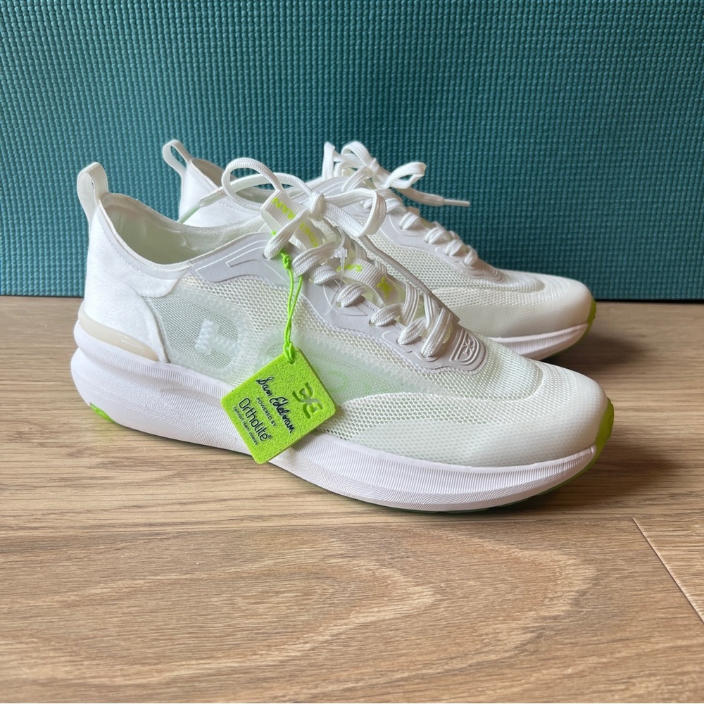 Sam Edelman Sarita Sneakers White Size 8 Ortholite Comfort Lace Up